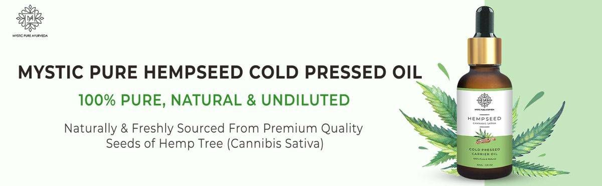 Mystic Pure Ayurveda Cold Pressed Hemp Seed Oil