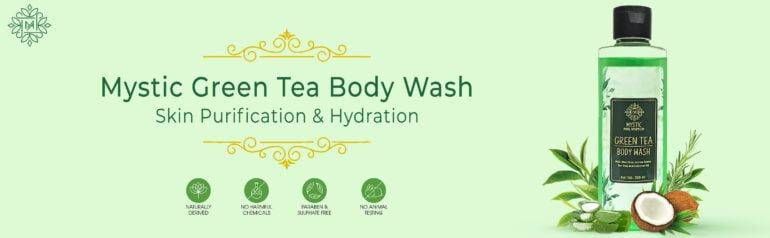 lemon grass body wash
green tea body wash
