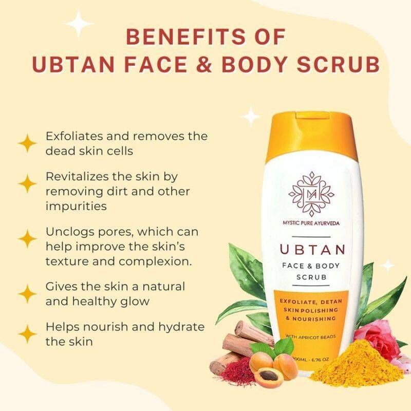 ubtan face and body scrub