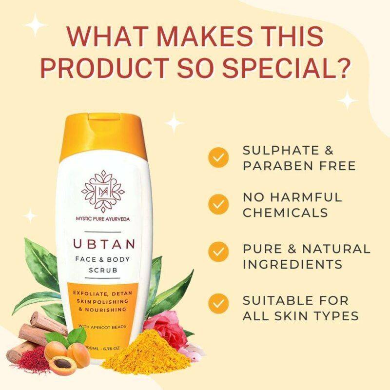ubtan face and body scrub